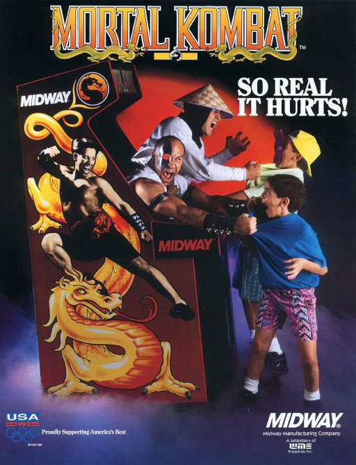 Mortal Kombat (rev 5.0 T-Unit 03-19-93) Game Cover